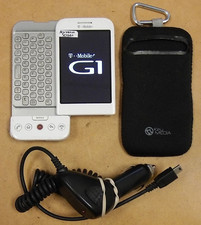 HTC Dream DREA100 / Google G1 - White  T-Mobile  Very Rare Android Smartphone