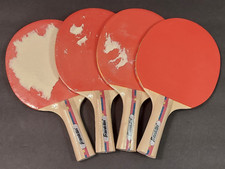 FRANKLIN - Table Tennis / PING PONG Paddles - Set of 4 - Black  Red - Smooth