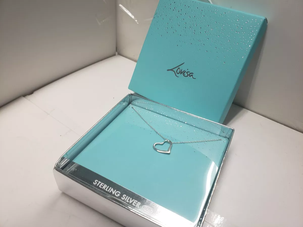 Lovisa Sterling Silver Heart Pendant Necklace 18in