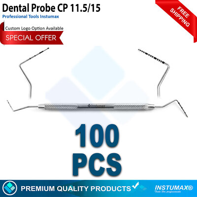 Dental Periodontal Probe CP-11.5/15 Color Marking Probe (Custom Logo Available)