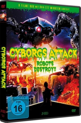 CYBORGS ATTACK-ROBOTS DESTROY!! - C.THOMAS HOWELL,WALTER KÖNIG, BUSEY 3 DVD NEU