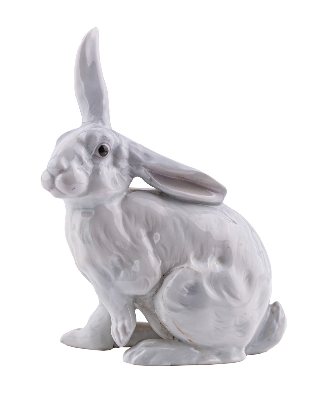 6 Lapins Miniatures En Biscuit Porcelaine – Fèves Vintage Allemandes – Multicolores – Occasion