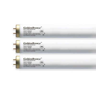 ETS SunQuest 2000S Canopy Tanning Bed Bulbs F71, 100/120W BI-PIN - Lot of 10