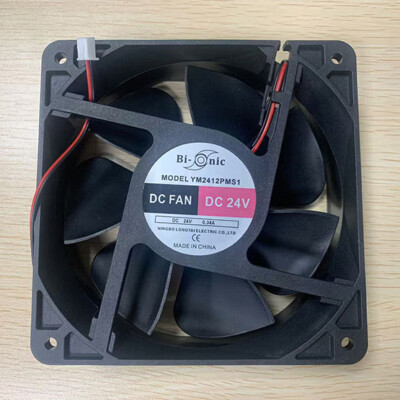 1PCS New Bi-onic YM2412PMS1 Cooling Fan 12038 DC24V 0.34A 2Pin
