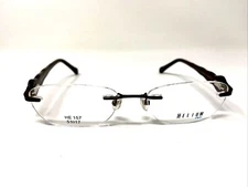 Helium Paris Eyeglasses Frame HE 157 51-17-135 Brown Rimless Made In Italy :632