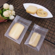 200Pcs Frosted Self-adhesive DIY Cookie Snowflake Candy Baking Packaging Bags