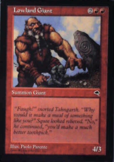 Lowland Giant - Tempest: #187, Magic: The Gathering Nm R110