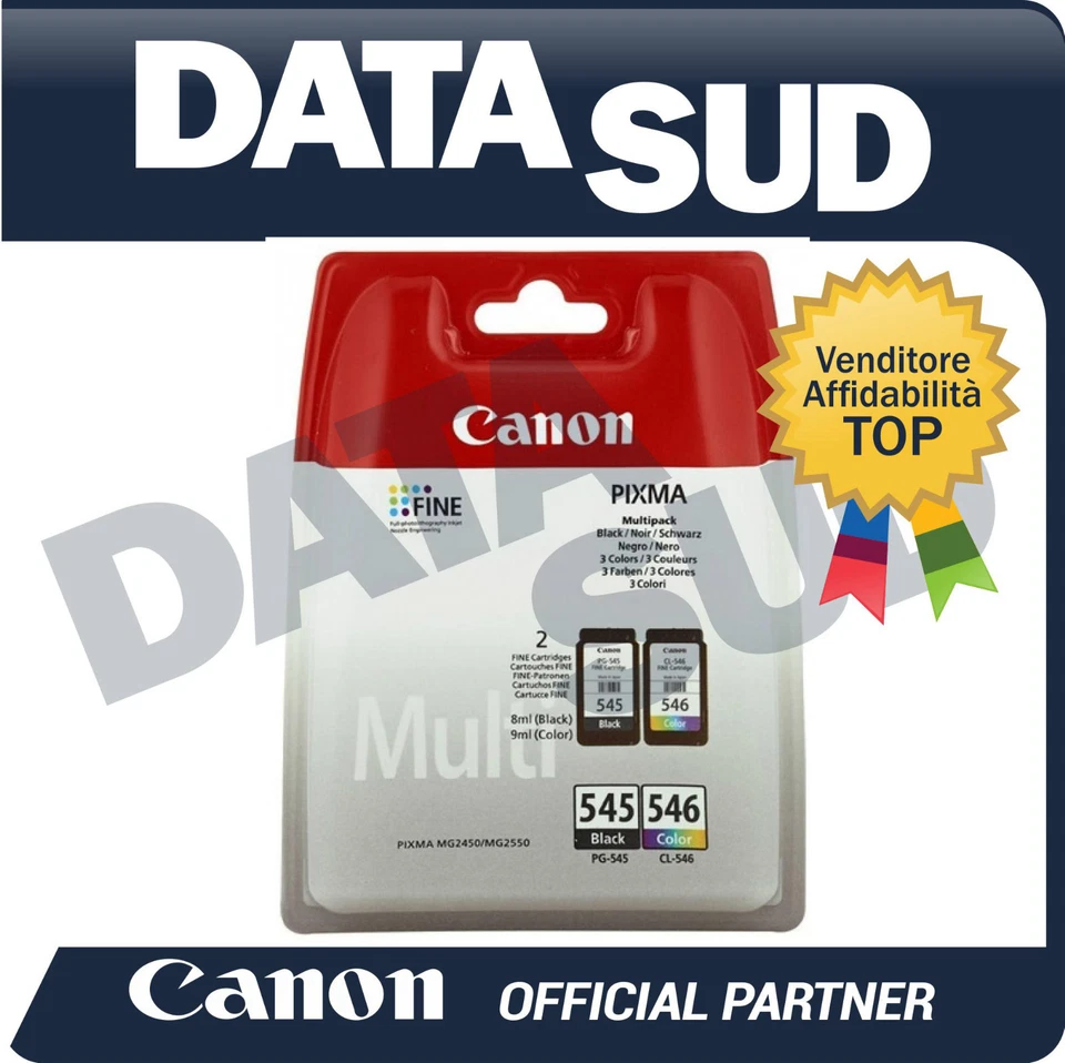 Cartucce Originali CANON PIXMA PG-545 BLACK CL-546 COLOR - Imagen 1 de 1