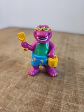 1993 Sun Beach Barney Shovel Pail Swimsuit 2.5" PVC Action Figure Dinosaur Lyons