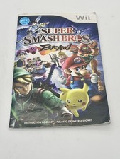 Super Smash Bros Brawl Nintendo Wii MANUAL ONLY