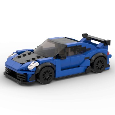 Porsche GT3RS blau - Maßstab 1:24 Modell MOC Brick Lego Automodell **KOSTENLOSE LIEFERUNG**