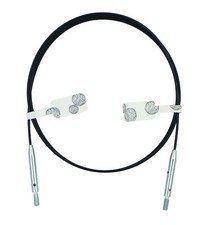 Knit Pro Nadelseile THIN & FLEX extradünne 360° Drehseile schwarz 40 - 150 cm