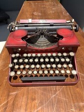 Antique Royal Red Typewriter Portable thumbnail