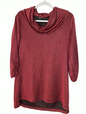 AB Studios Cowl Neck Tunic Size Large 