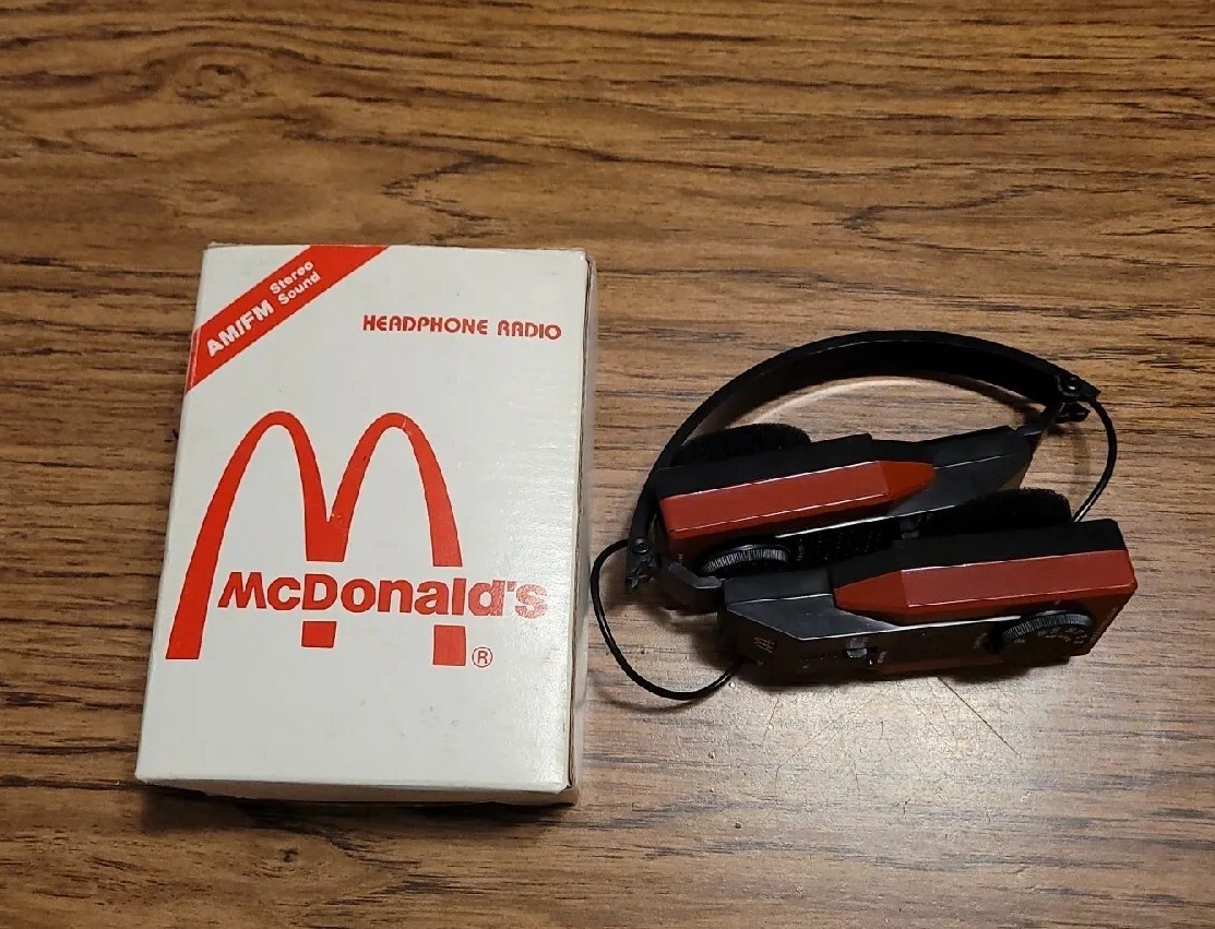 Vintage Mc Donalds FM/AM Headphone Radio. Extremely Rare! | eBay