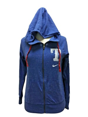 Nike Women's Vintage Texas Rangers Lightweight Full Zip Hoodie Jacket