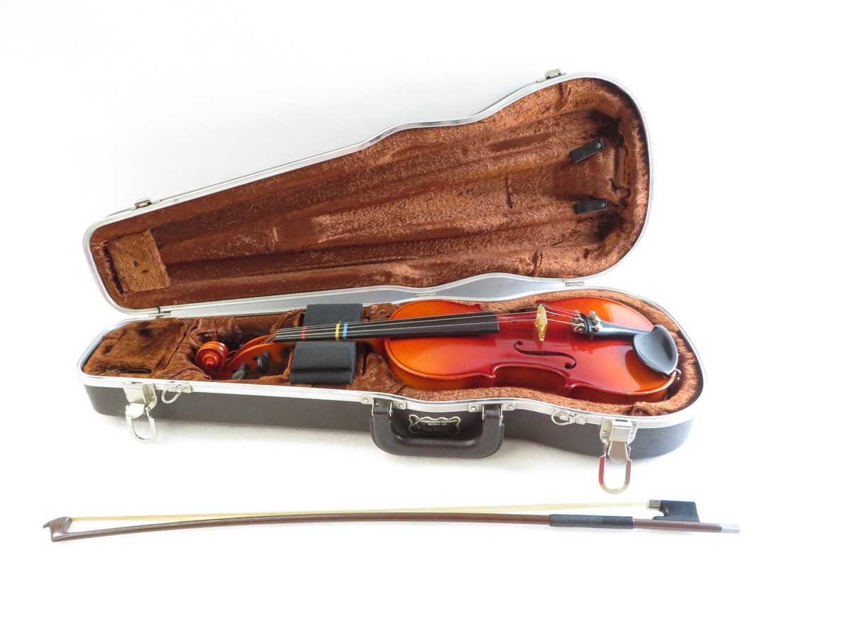 お値段交渉/即購入可】HORAバイオリン3/4 本体、ケース、松脂、弓付き
