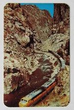 Railway Royal Gorge Diesel Train Cañon City D. & R.G.W. Colorado 1959 Postcard