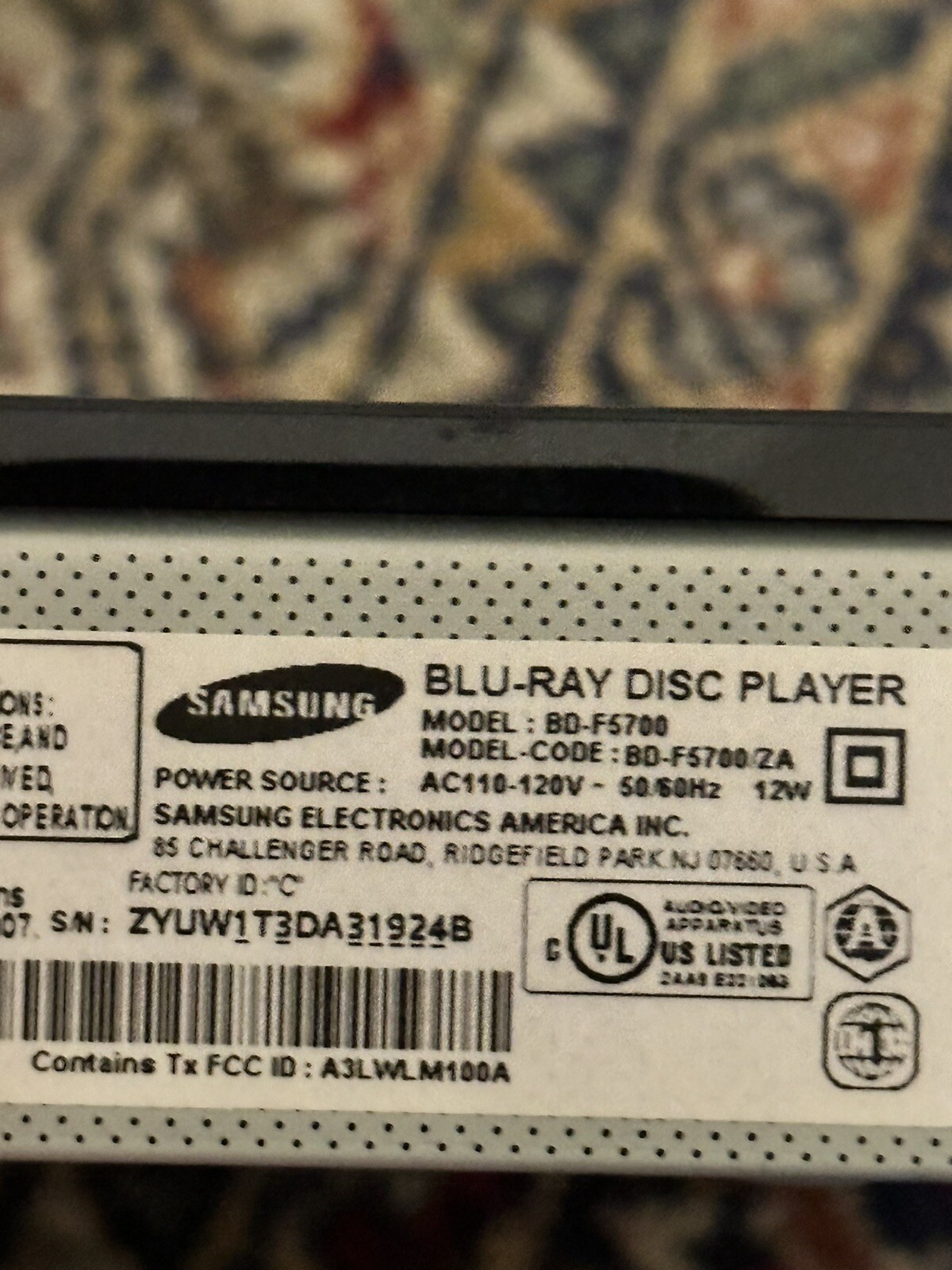 Samsung BD F7500 Smart DVD 3D BluRay Combo Player Slim , With Remote *Tested eBay