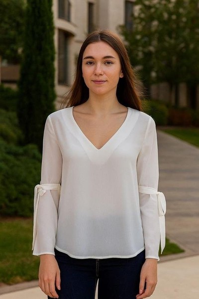 Women & Other Stories Shirt White Polyester 36