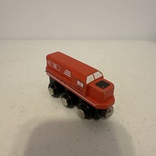 Imaginarium Wooden Railway Red Train Engine Magnetic RARE Toys R Us 1H82