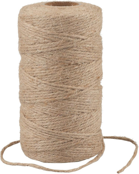 100M Braun Juteschnur, 2MM Jute Schnur FüR Garten, 3-Lagig Bastelschnur FüR Bast-image