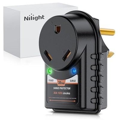 30 Amp Surge Protector 125V/3750W Surge Adapter Plu Color: 30A Surge Protector