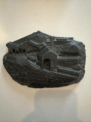 Vintage Anthracite Co. Coal Mill Advertising Signed Sculpture 