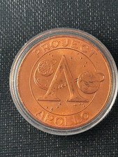 VINTAGE NASA RARE BRONZE PROJECT APOLLO COIN 1968