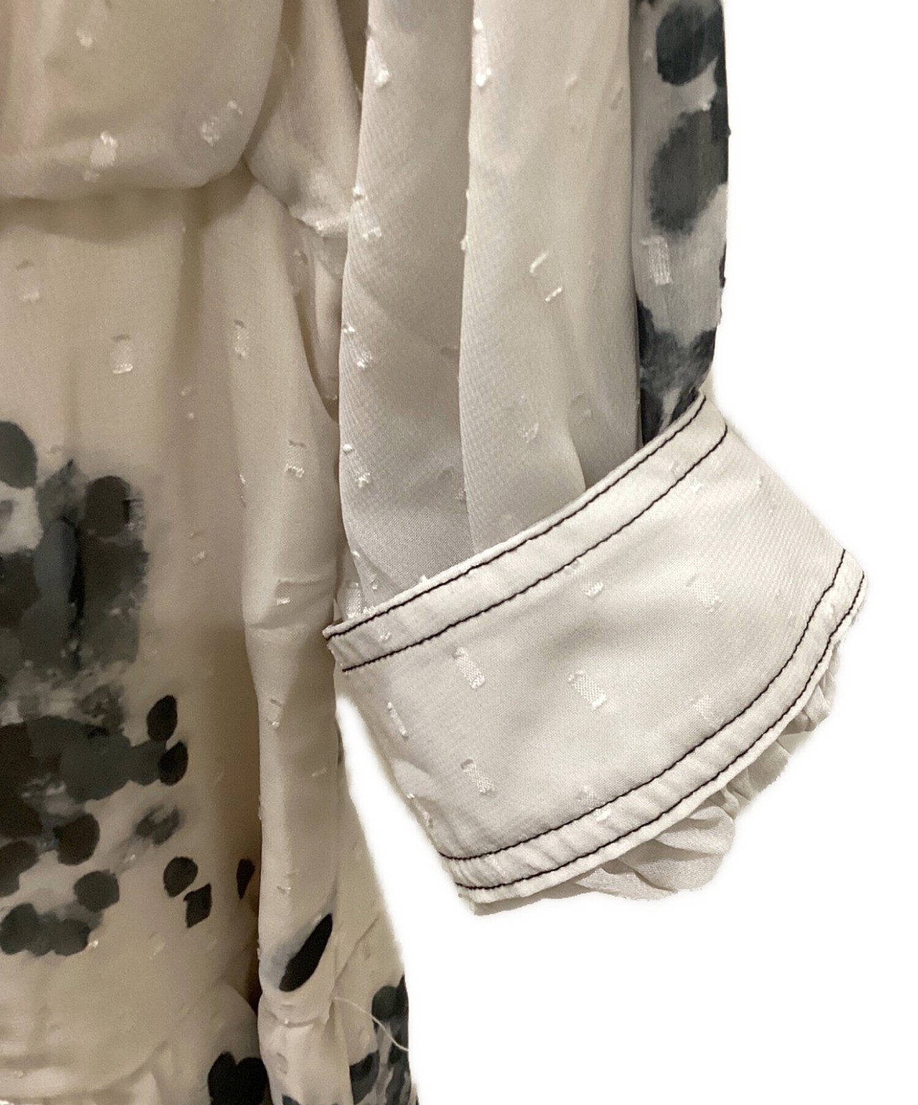 Ameri MEDI DECALCOMANIA CHIFFON/ Beige/ Size: M - image 6