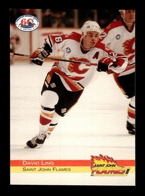1995-96 Splitsecond Saint John Flames AHL David Ling BXCP08