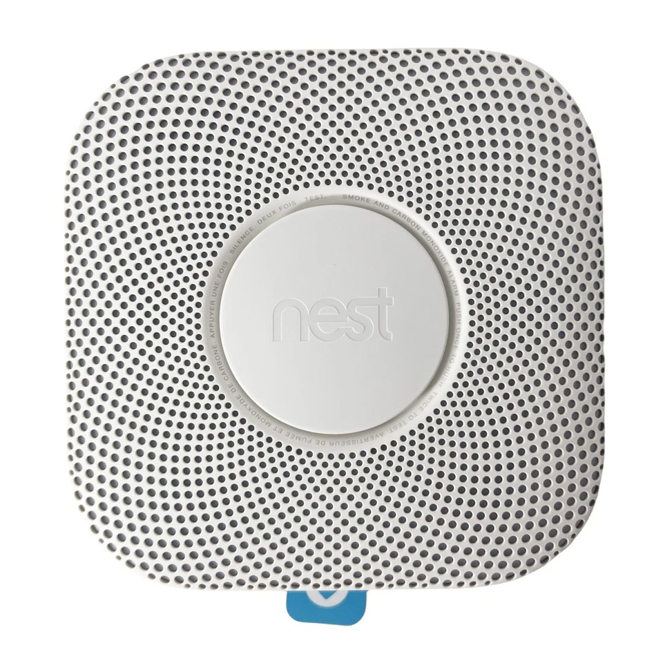 Google Nest Protect Alarma de Humo Inteligente Detector de Monóxido de Carbono Batería Alimentación Foto 2 de 4