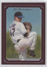 2007 UD Masterpieces Pinot Red Frame 62/75 Tom Glavine #78 HOF n1u