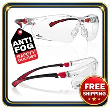 Safety Glasses Clear Anti Fog Scratch Resistant Polycarbonate