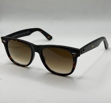 Ray-Ban Wayfarer Tortoise Shell Square Frame Brown Gradient Lens Sunglasses
