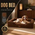 Washable Large Dog Bed Modern Orthopedic Pet Couch Soft Sofa Removable Cover