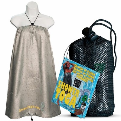 Wearable Shower Garment, Portable Camping Shower Privacy Robe, Outdoor Changi...