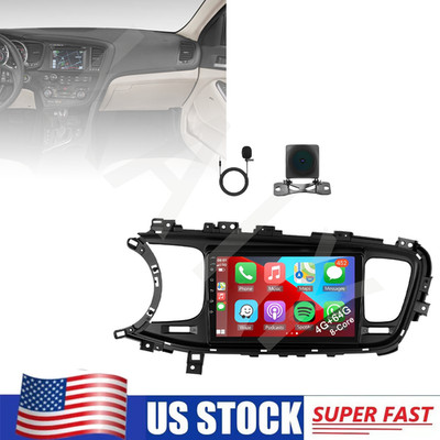 CarPlay w/ Cam Stereo Android 15 FM RDS Radio GPS For Kia Optima K5 2011-2015 US