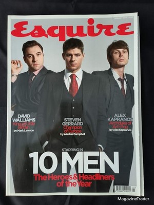 Esquire Magazine January 2006 (1169) 10 Men Special Steven Gerrard David Walliam