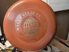 Wham-o Frisbee World class 119G 40 mold 4 signature disc 1975 signed Bruce Koger
