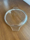 Vintage Pyrex Clear Glass Round Casserole Lid 475 C Tab Handles Lid only