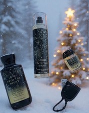 Bath  Body Works INTO THE NIGHT Mist Lotion Shower Gel Hand Gel Bag 4Pc SET