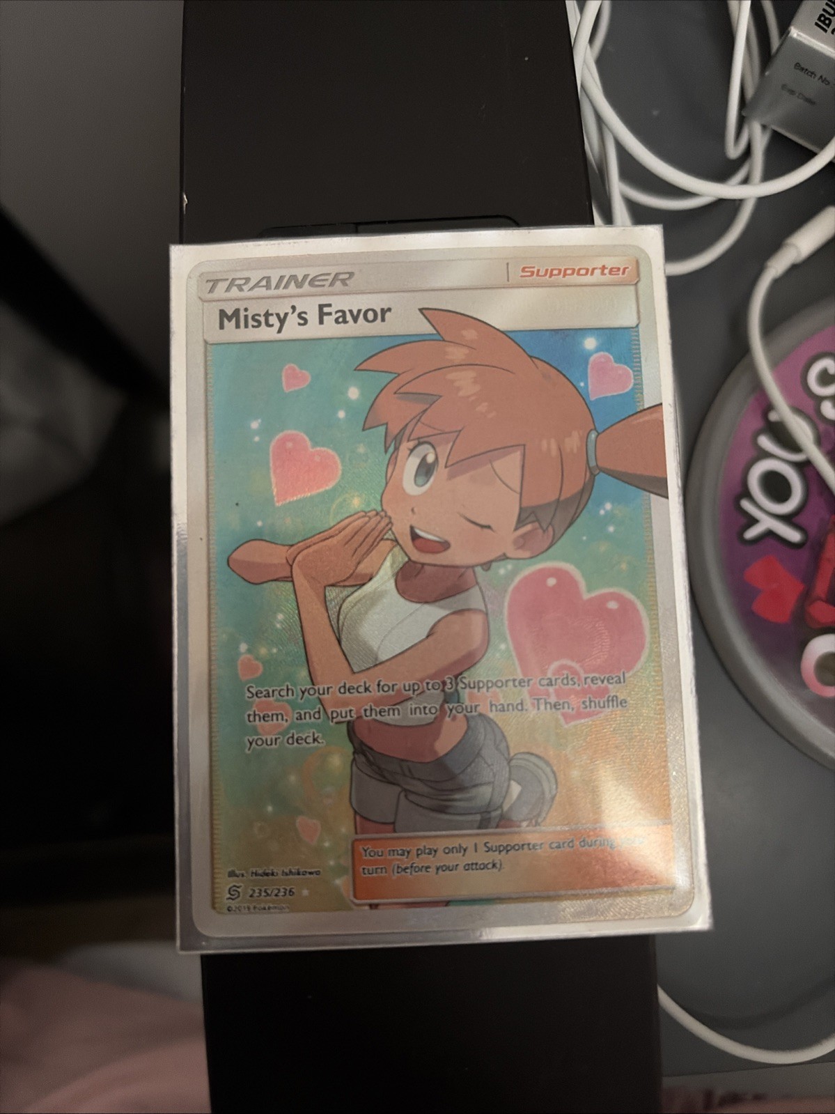 Pokemon TCG Misty's Favor Unified Minds 235/236 Holo Full Art Ultra Rare