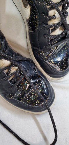 Nike Black/Gold Hi Top Air Jordan 7Y - Bild 7 von 8