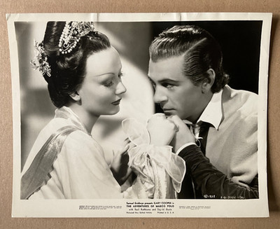 Gary Cooper / Sigrid Gurie (US-Pressefoto '37) in  Die Abenteuer des Marco Polo 