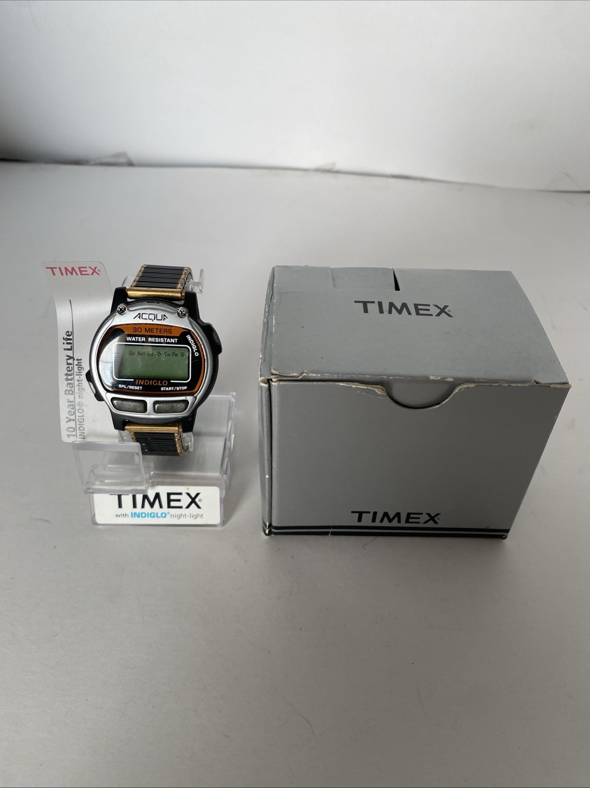 Timex Acqua Indiglo Digital Multi-Function Vintag… - image 1