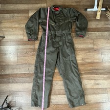 VTG Big Smith Men's Sz L Insulated Coveralls Green Quilted Lined Workwear 21120