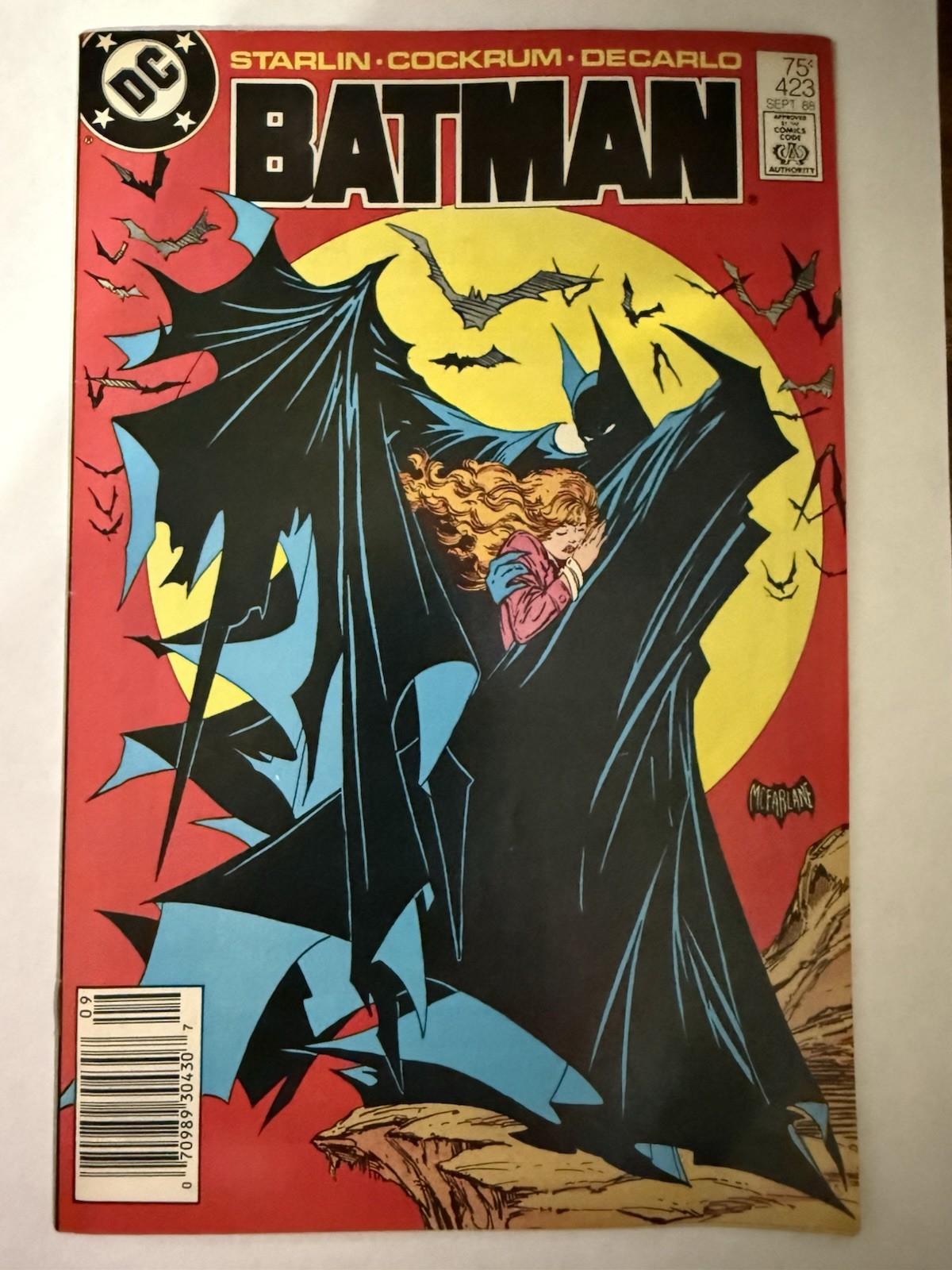Batman #423 Newsstand Variant (DC Comics September 1988) McFarlane 🔥 🔑