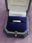 Vintage 925 Silver Band Ring Milgrain Edged Size J