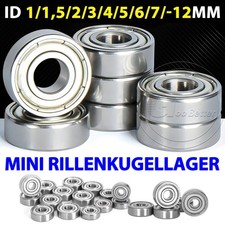 Kugellager Miniatur Mini Rillenkugellager 608 ZZ Innen-&Oslash; 1/2/3/4/5/6/7/8/9-12mm
